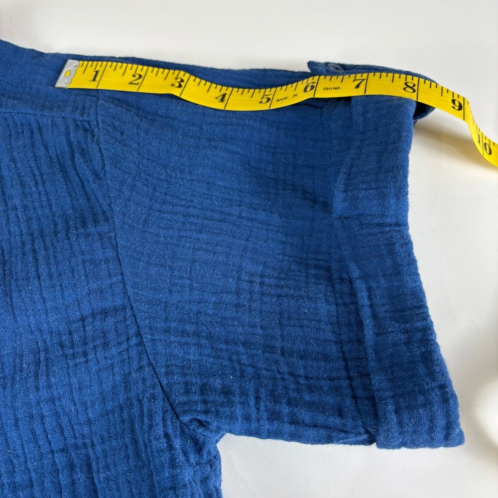 Code Bleu Deep Blue Button-Down 100% cotton Shirt L - Picture 14 of 16